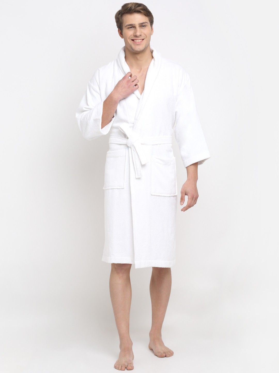 creeva White Large Bath Robe-picture-41