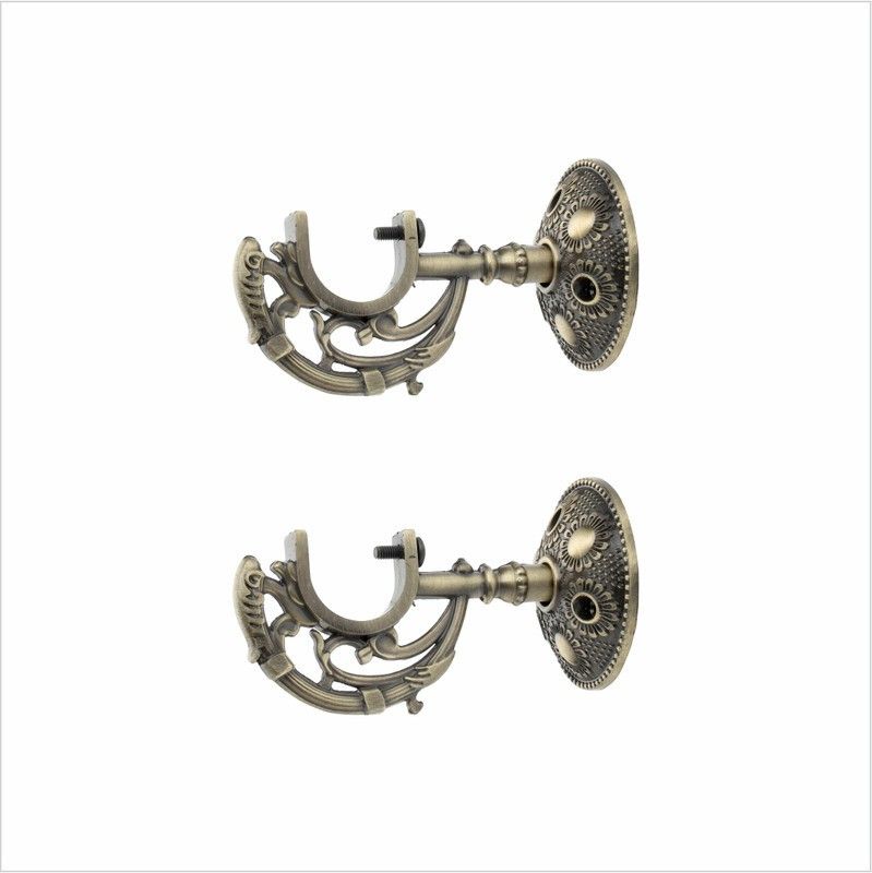 Gold Rod Rail Bracket, Curtain Knobs, Curtain Hooks, Curtain Rods Metal-image-48