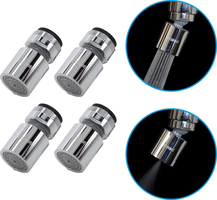 X22 360° Rotatable Dual Flow Aerator (Pack of 4) Tap Mount Water Filter-image-22