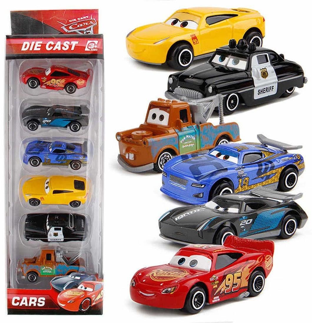 Metal Die-cast Black Storm push and Go 6 pcs car Set