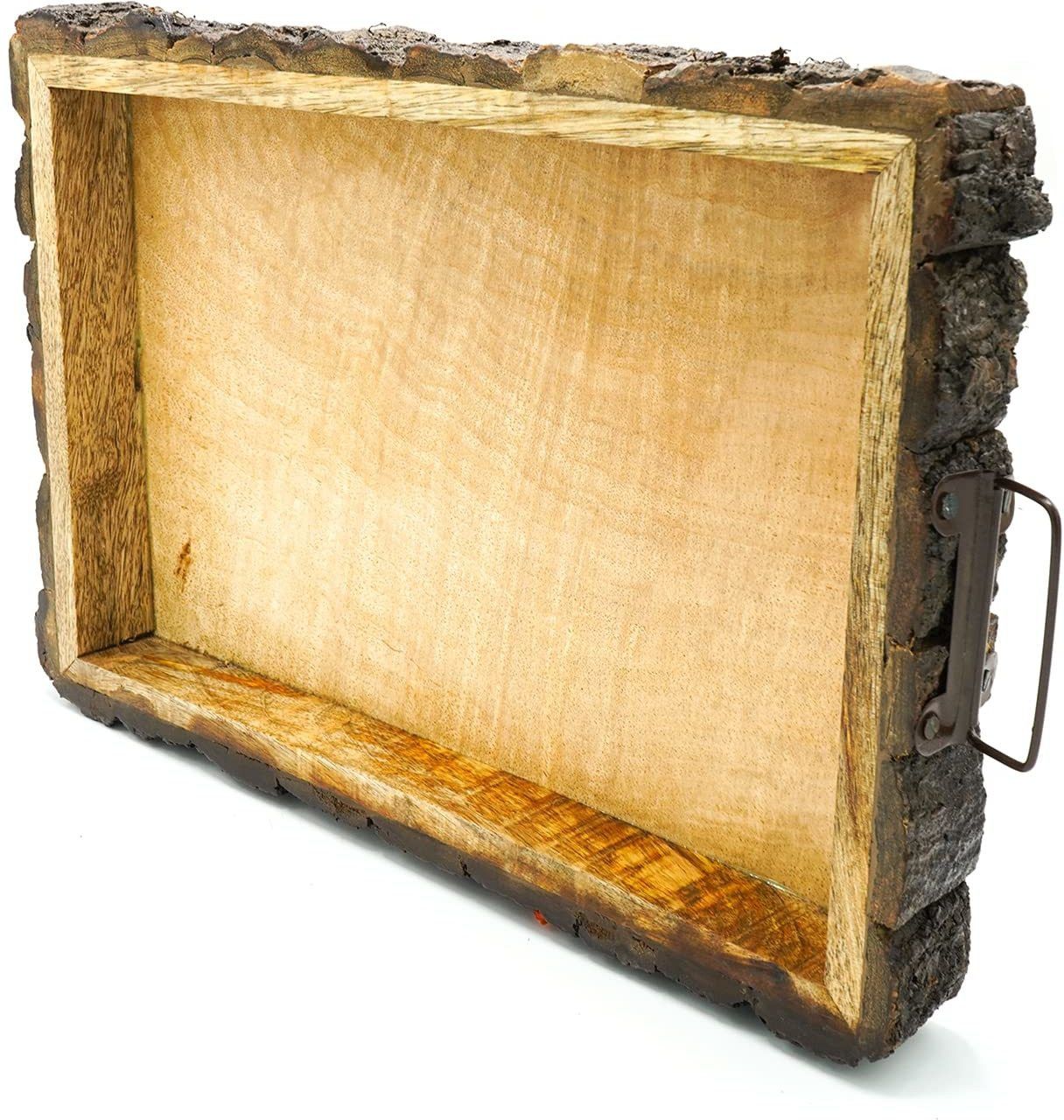 Premium Mango Wood Handmade & Handcrafted Serving Tray-image-24