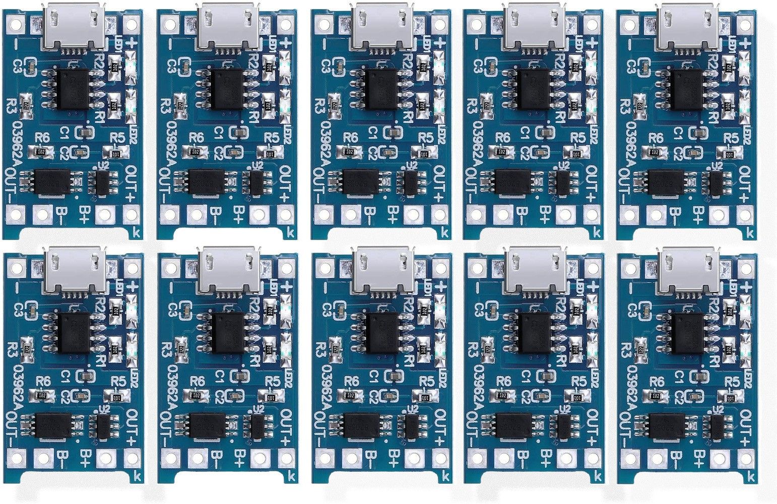 HUBX TP4056 /TP 4056 18650 3.7V LI-ION BATTERY CHARGING MODULE BMS PROTECTION- 10 PCS-picture-31