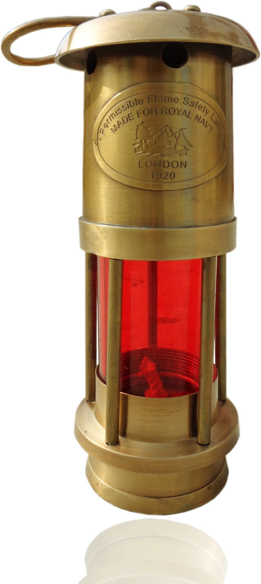 stark export house Antique Brass Lantern Glass Oil Lamp Home Decoration (7 inch) Gold Brass, Glass Table Lantern-picture-20