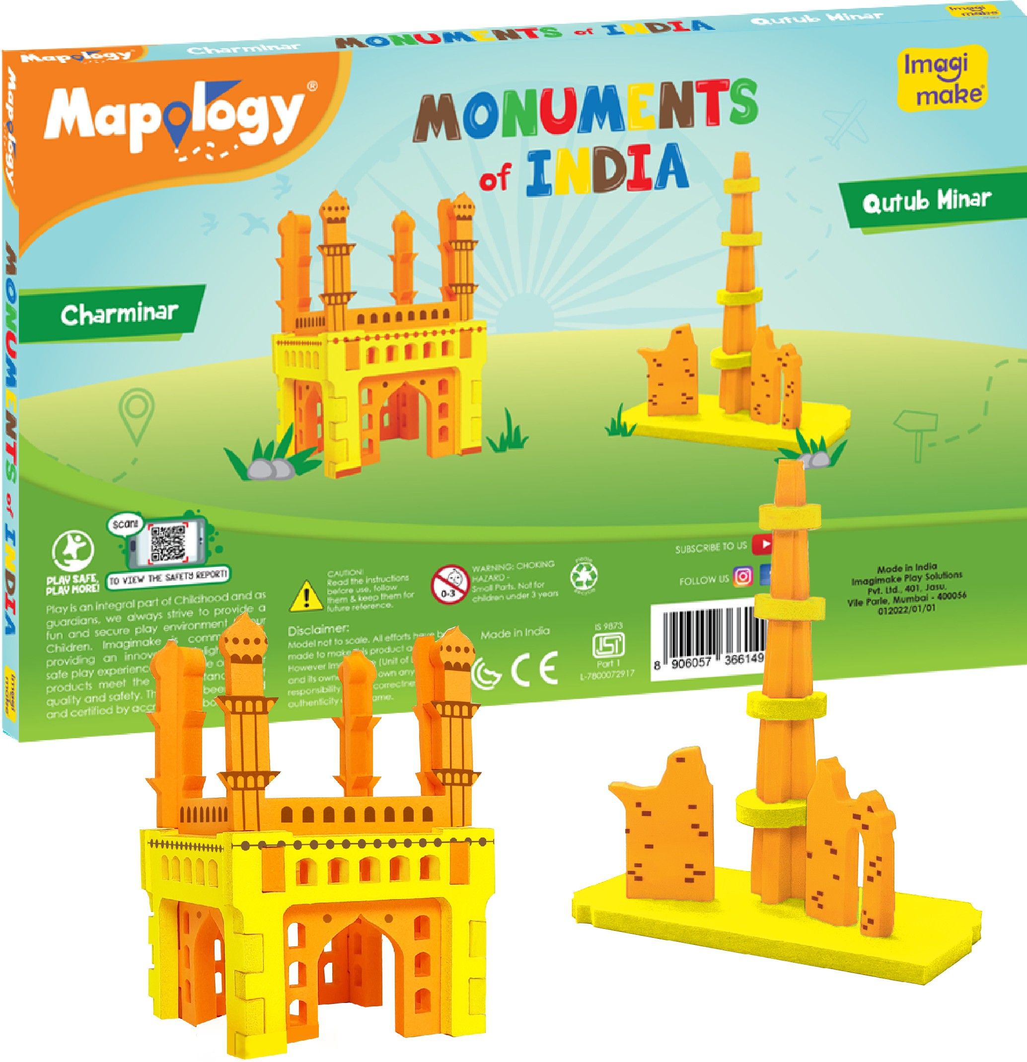 imagimake Monuments of India - Charminar & Qutab Minar - For kids Above 5 Years-picture-27