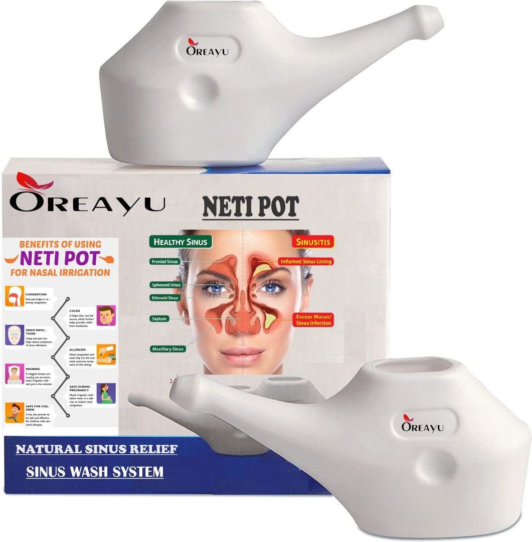 Plastic White Neti Pot