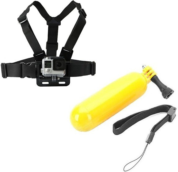 quikprof Chest Strap And Floating Grip Combo For Hero, 2/3/3 SJCAM, Yi & Strap image 1