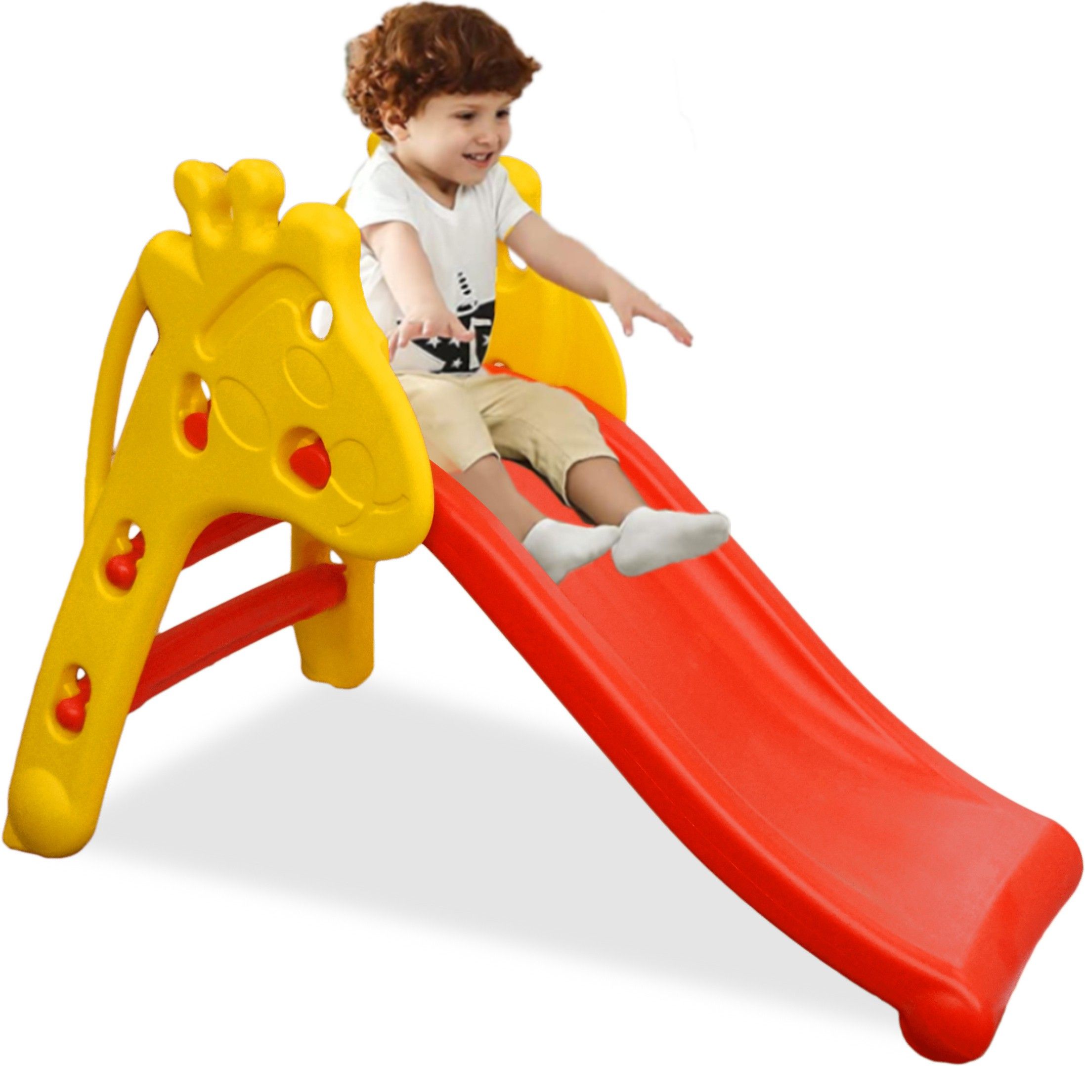 Garden Slide for Kids - Giraffe Foldable Beginners Slider-image-20