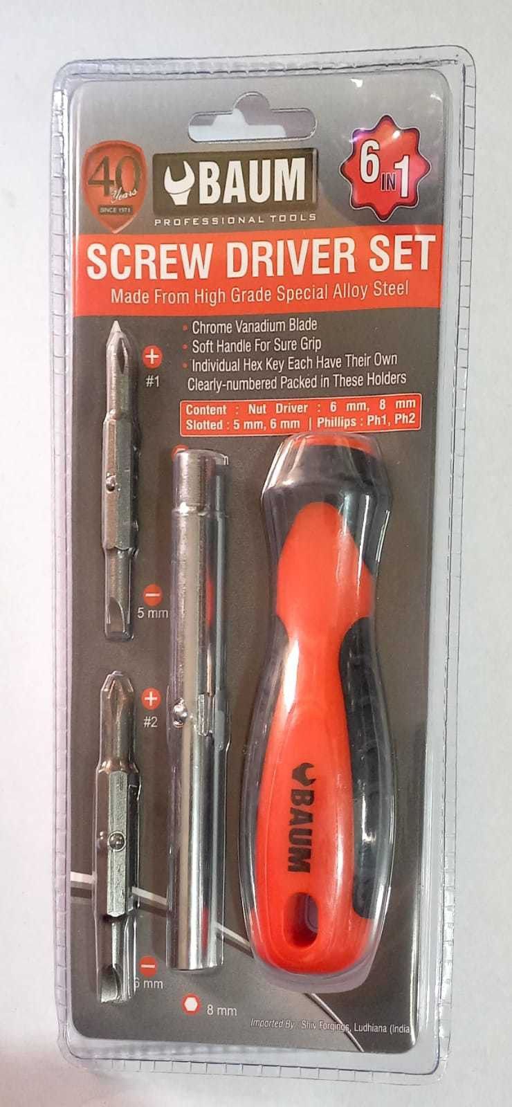 Professional Screw Driver Kit 6-in-1, Art-313 DC Standard Screwdriver Set-image-25