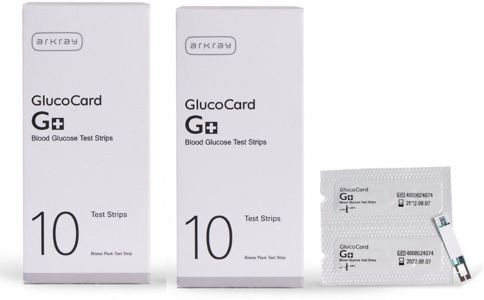 Arkray GlucoCard G+ Pack of 2 X 10 Glucometer Strips-picture-16