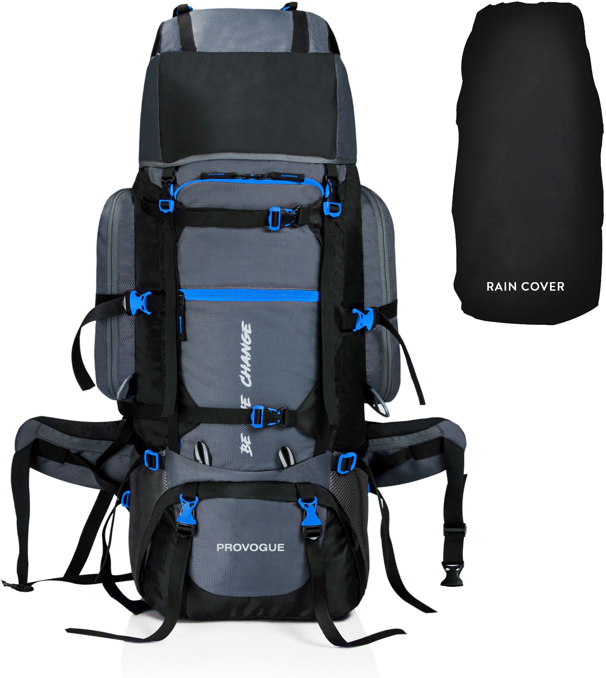 80 Ltr Trekking Bag Hiking Backpack Travel Backpack with Raincover Rucksack- 80 L-image-36