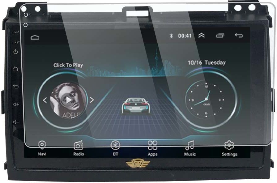 ITIANS Screen Guard for 9 inch Screen guard/Touch Screen Guard/Screen Protector Display Monitor Glass for Toyota Land Cruiser Parado Double DIN Car Android Music System[For After Market Car Stereo]-image-1