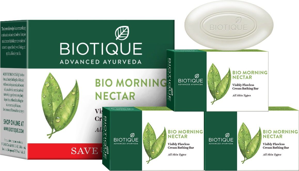 biotique Bio Morning Nectar Flawless Skin Soap (75g x 3)-picture-25