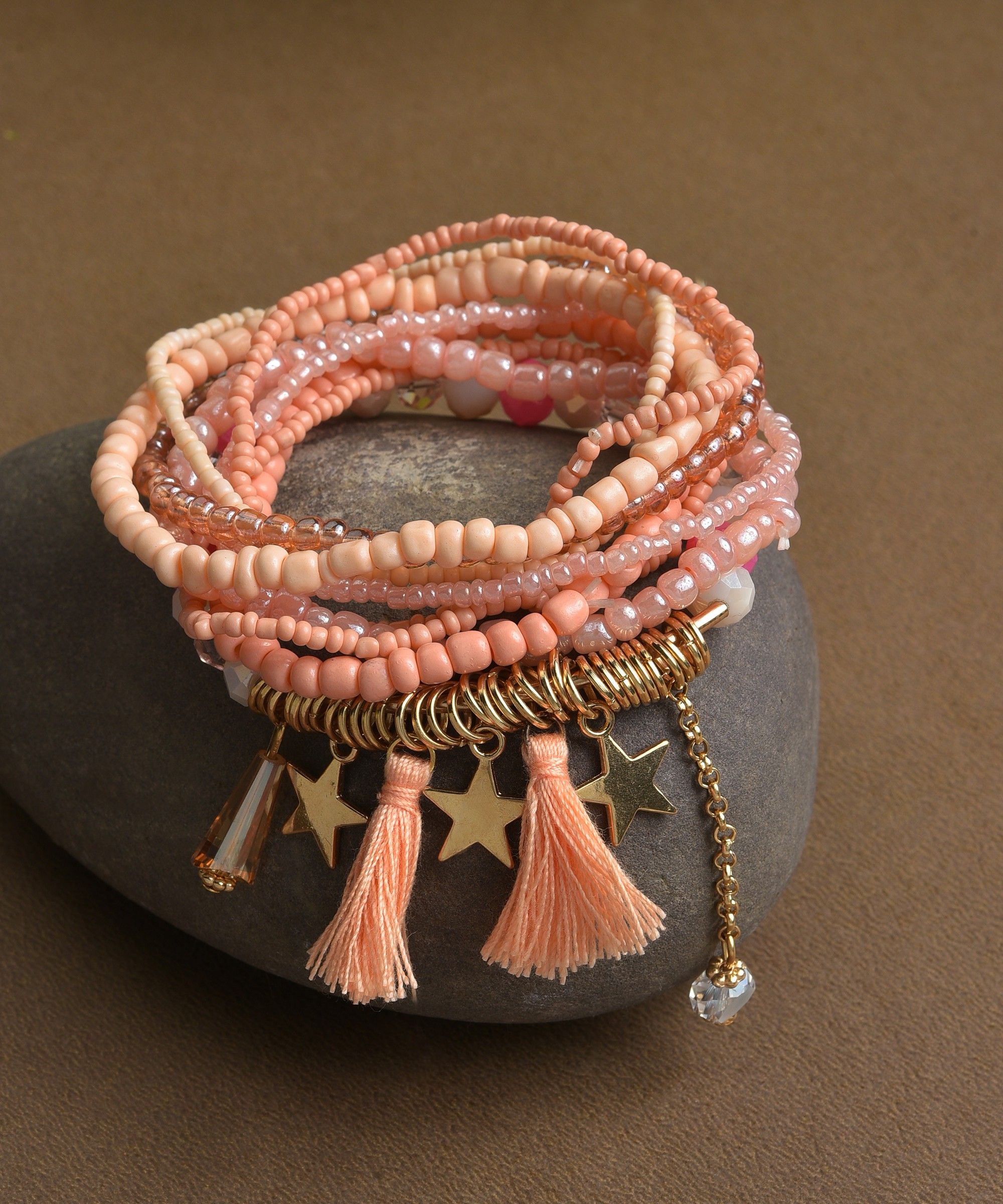 Brass Gold-plated Bracelet Set-image-8