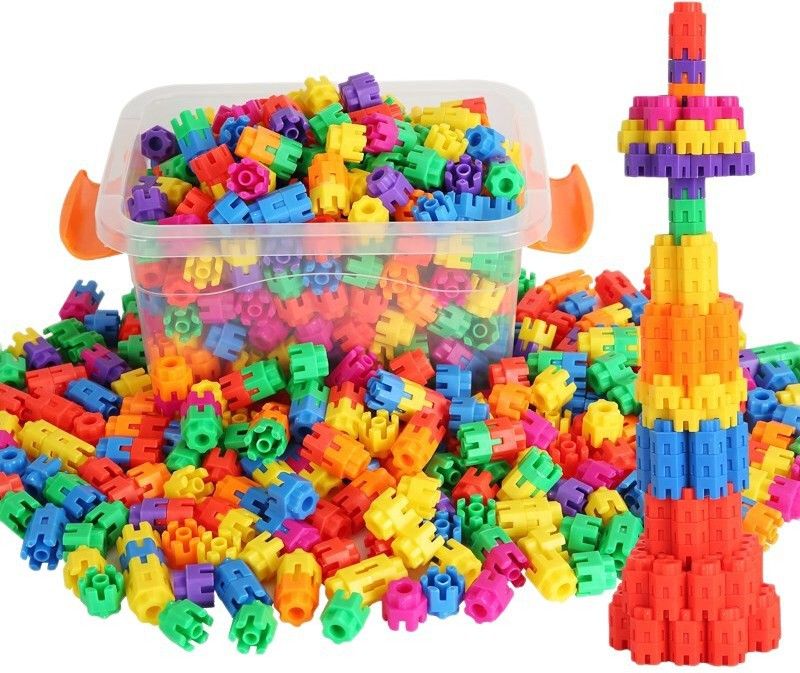 Unbreakable Hexagon Shape Building Blocks Playset for Kids Boys & Girls (B09JW)-image-6