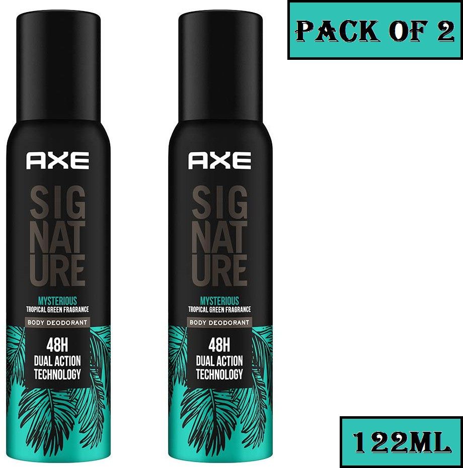 axe Signature (Mysterious) - 122ml each - Pack of 2 Deodorant Spray - For Men-picture-5