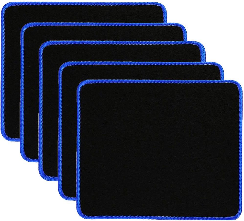 NIGSUR [5 Pack] Silk-Gliding Gaming Mouse Pad Blue Mousepad-image-16