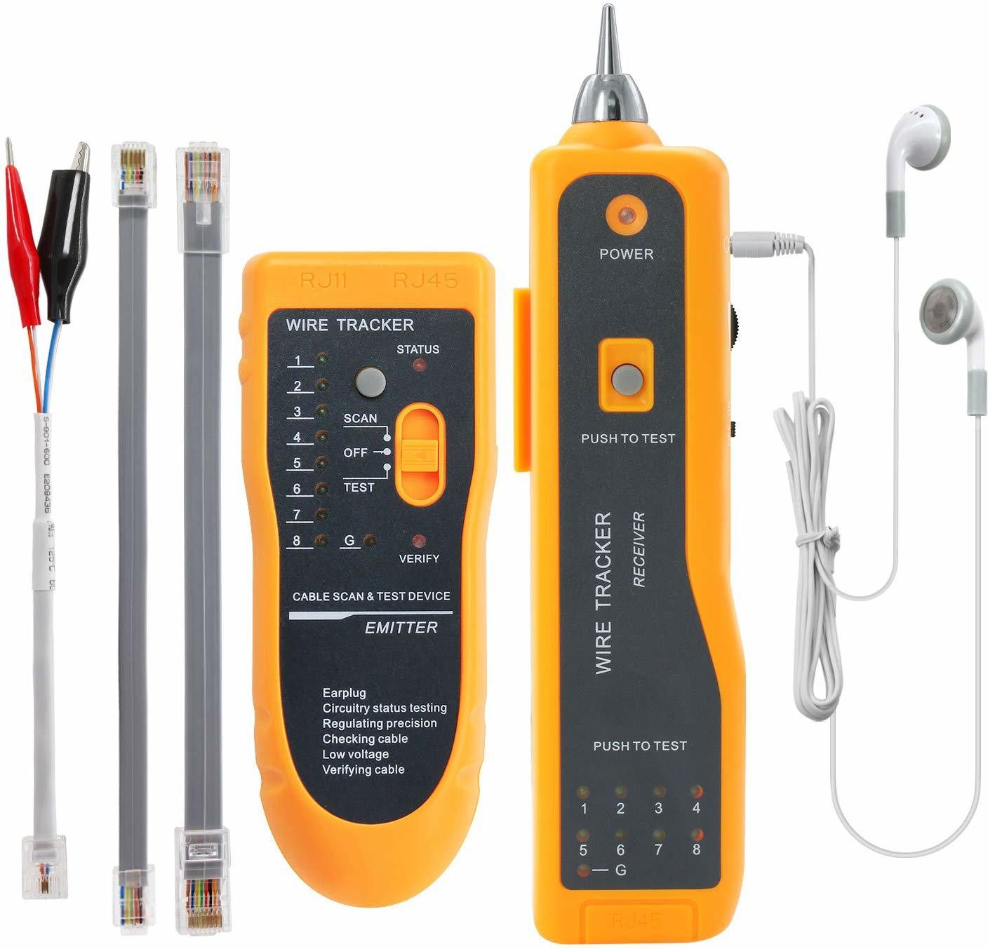 coolcold Wire Tracker, Cable Break Point Tester for Network Cable (RJ45), Ethernet LAN Digital Multimeter-picture-17