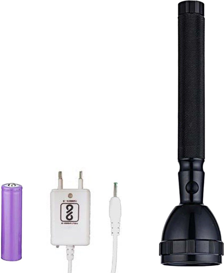 Micro Halogeno Technology Smart LED 2W Metal Body Rechargeable Torch Torch-image-2