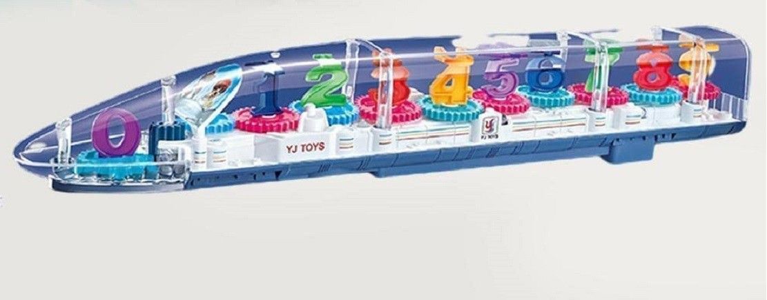 Transparent Concept Long Train Toy for Kids