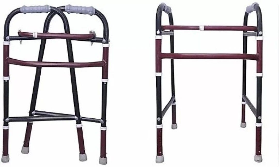 //SURGICAL HEIGHT ADJUSTABLE FOLDABLE PATIENTS AND ADULTS WALKING WALKER ## Walking Stick-image-25