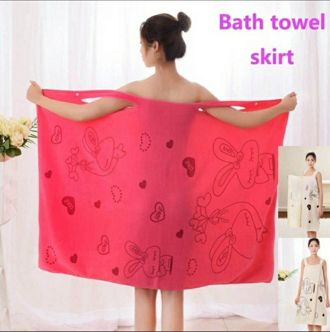 Dark Pink Free Size Bath Robe-image-38