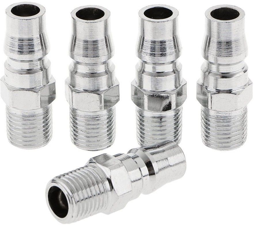 PM20 Pack of 5 Quick Release Coupling Hose Connector Coupler Compressor 1/4 Inch Hose Connector-image-11
