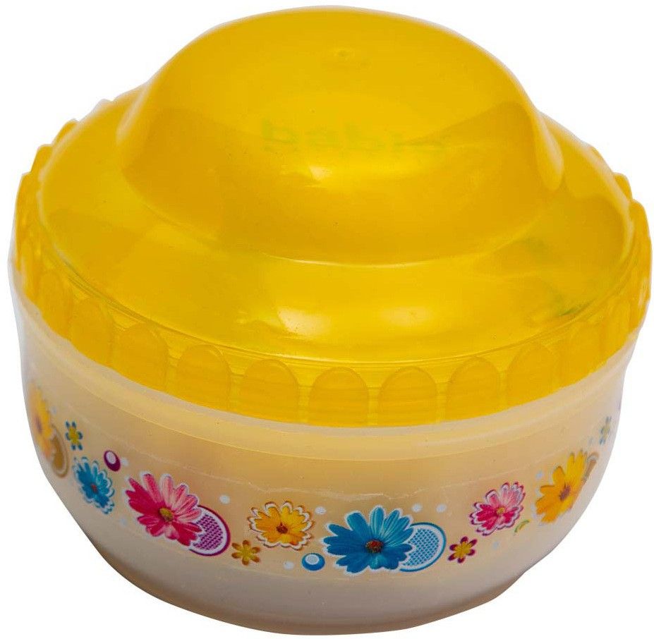 NVL 8533 Powder Puff With Powder Storage (Yellow)