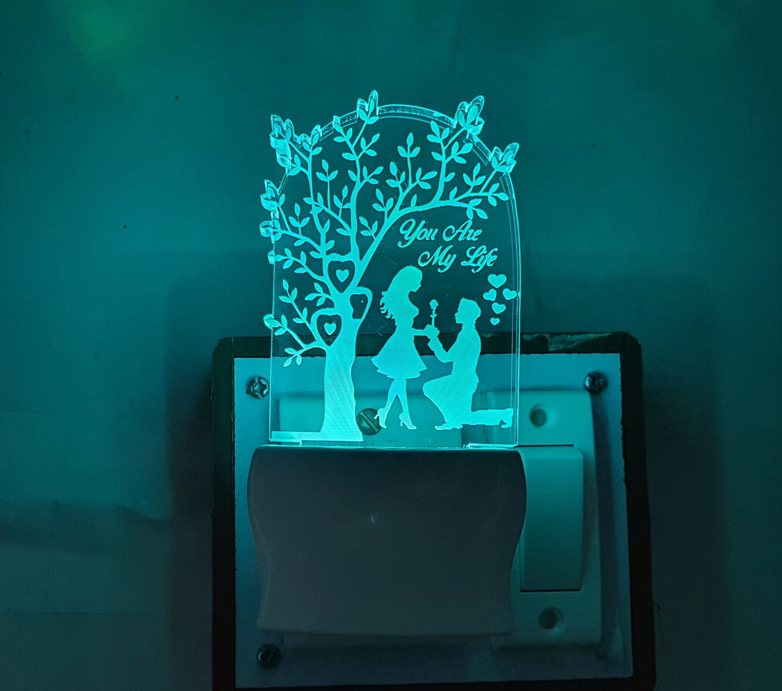 jkart Multicolour 3D ” You Are My Life ” Beautiful Colour Changing Lamp For Decor/Gift Night Lamp-picture-15