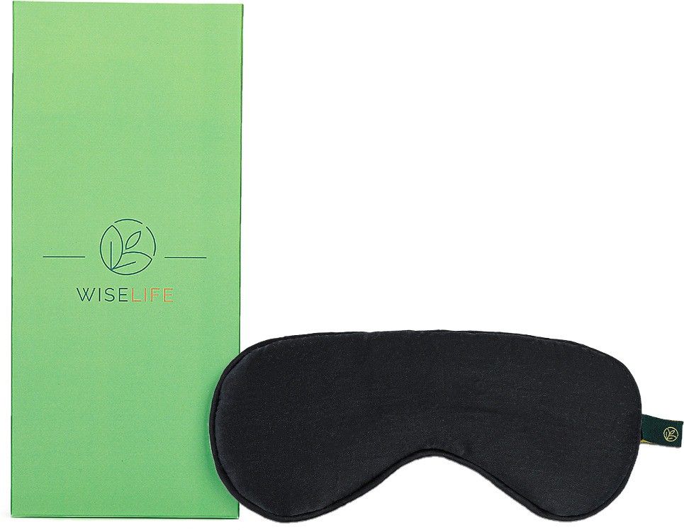 wiselife 100% Natural Mulberry Silk Eye Mask, Ultra Smooth Adjustable Sleep Mask and Blind Fold - Black | For Sleeping, Travelling, Relaxation, Blind Fold & Meditation | Eye-cover Eyeshade Light blocker Comfortable-picture-10