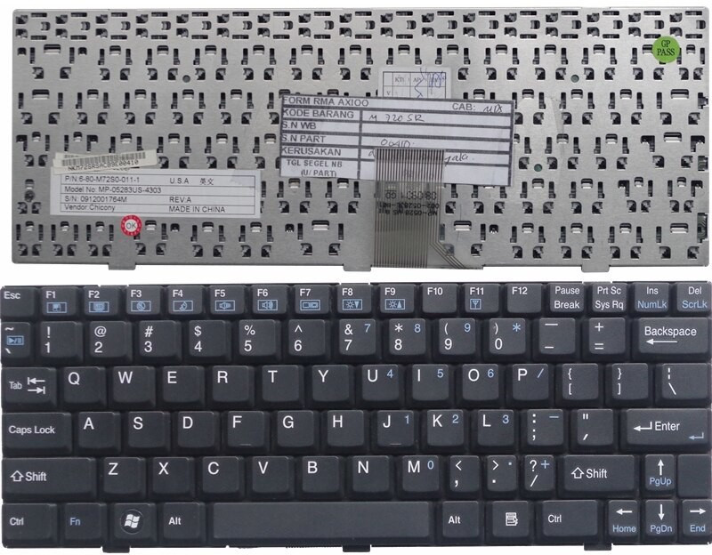 TechSonic Clevo M720 M710 M710L M720S M720T M728T M729T M728 Laptop Keyboard Replacement Key image 1