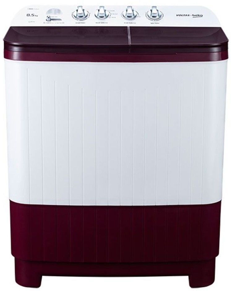 voltas beko by a tata product 8.5 kg Semi Automatic Top Load Red, White-picture-24