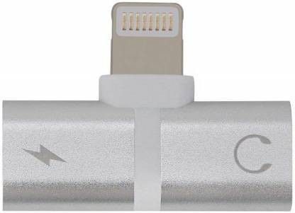 SANNO WORLD Silver Dual Lightning Headphone Adapter Audio & Charge Phone Converter-image-31