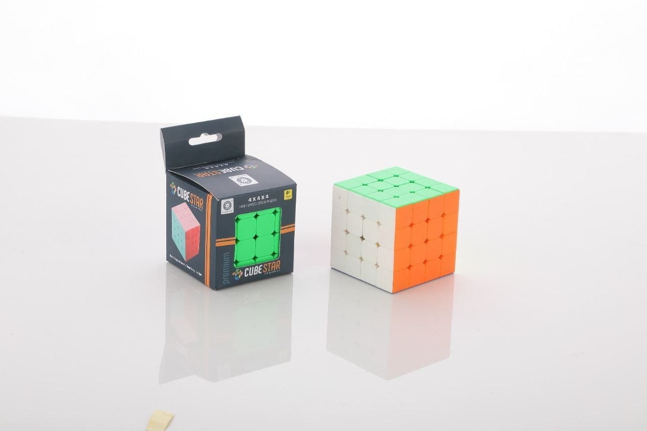 sukan tex CUBE 4X4X4S PEED CUBE HIGH STAYBILITY STICKER LESS image 1