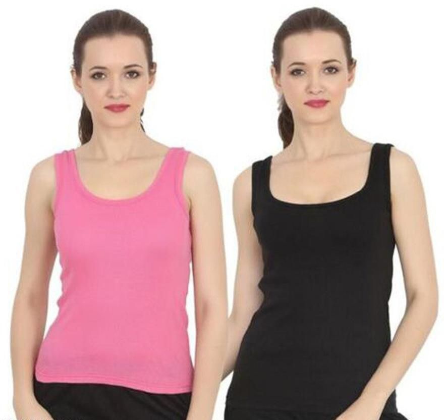 Women Black, Pink Tank Top/Vest-image-14