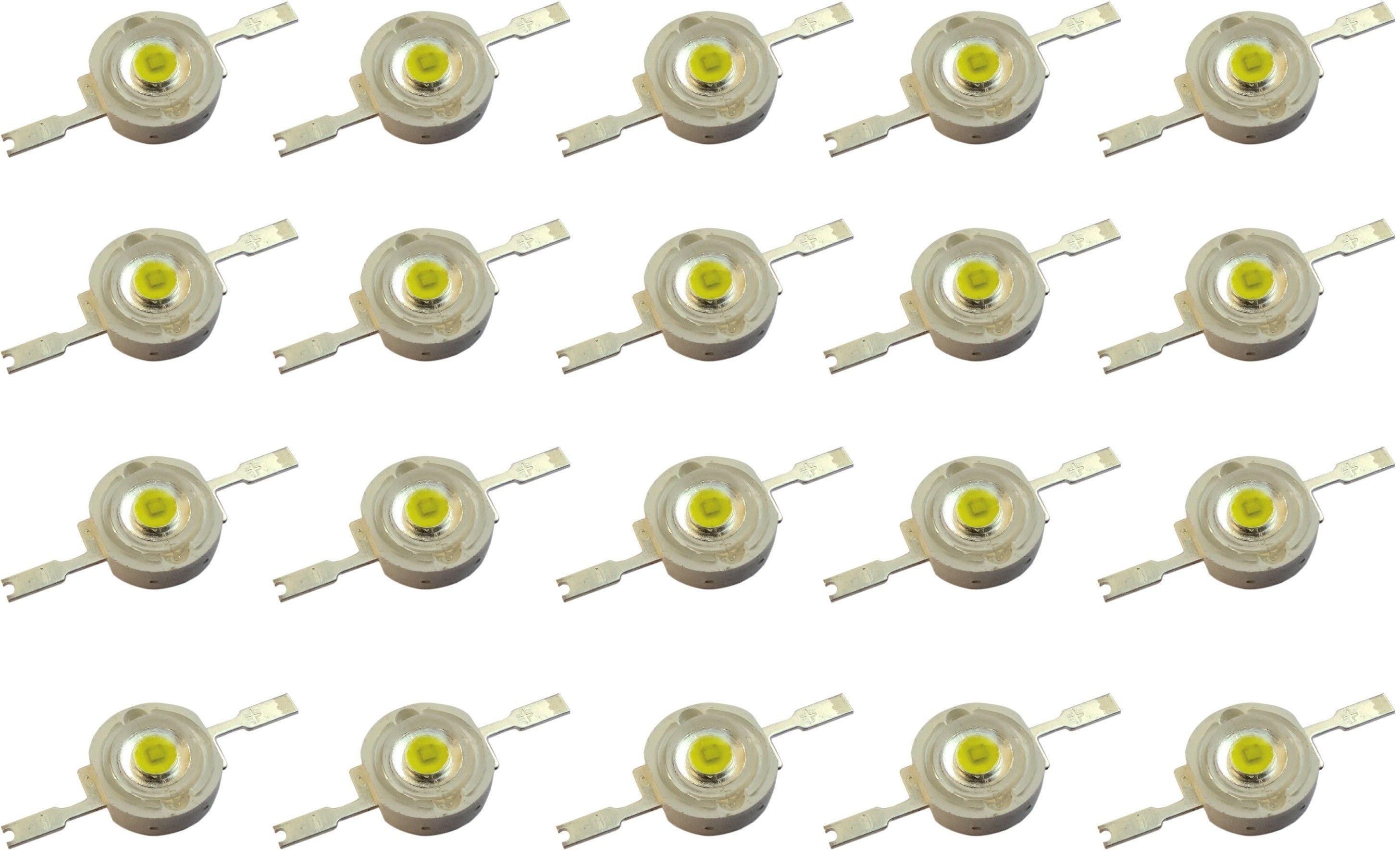 wizzo (Pack of 20 Pieces) 3W Super Bright White SMD LED Diode Chip Light Bulb Lamp for Science Projects DIY Hobby Kit Torch, Flashlights, Warm White Light Electronic Hobby Kit-picture-11