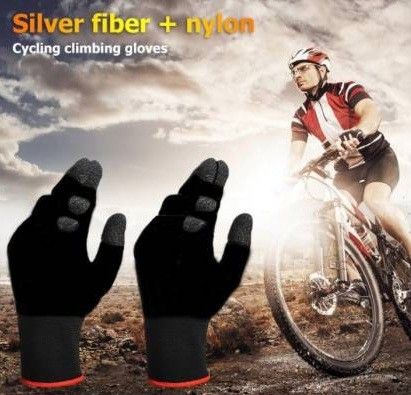 ™ Anti Sweat Finger Mobile Touch Screen & PUBG Game And Bike Riding Use Gym & Fitness Gloves