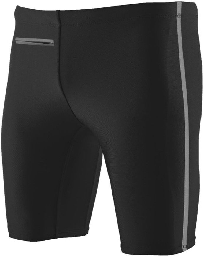 Pattern Jammer Striped Men Swim Bottom Black Swimsuit-image-48
