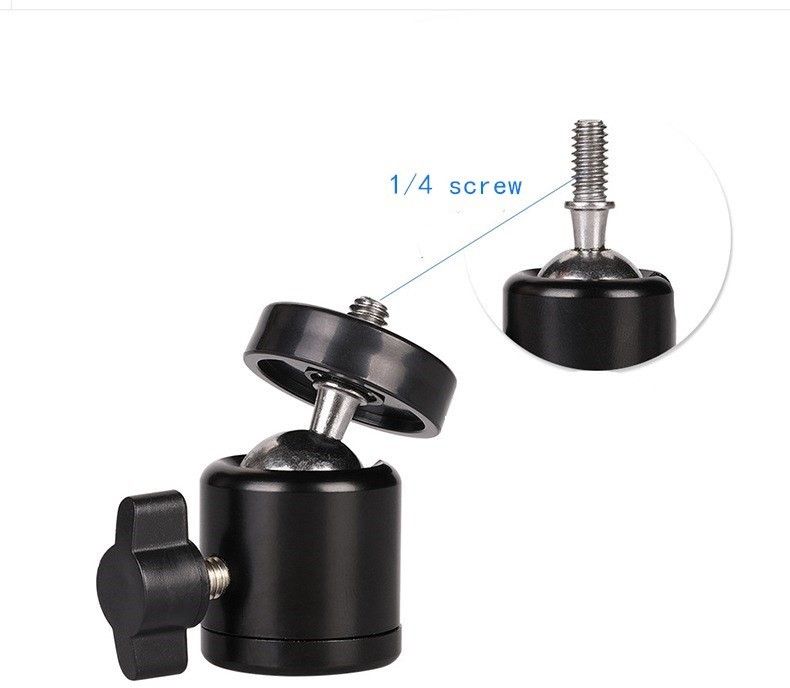 POZUB Tripod Mount Ball Head with 1/4" Screw Thread Base Mount Adapter for DSLR Camera Tripod Ball Head, Tripod Clamp, Tripod Bracket, Tripod Kit, Monopod, Monopod Kit, Tripod-image-42