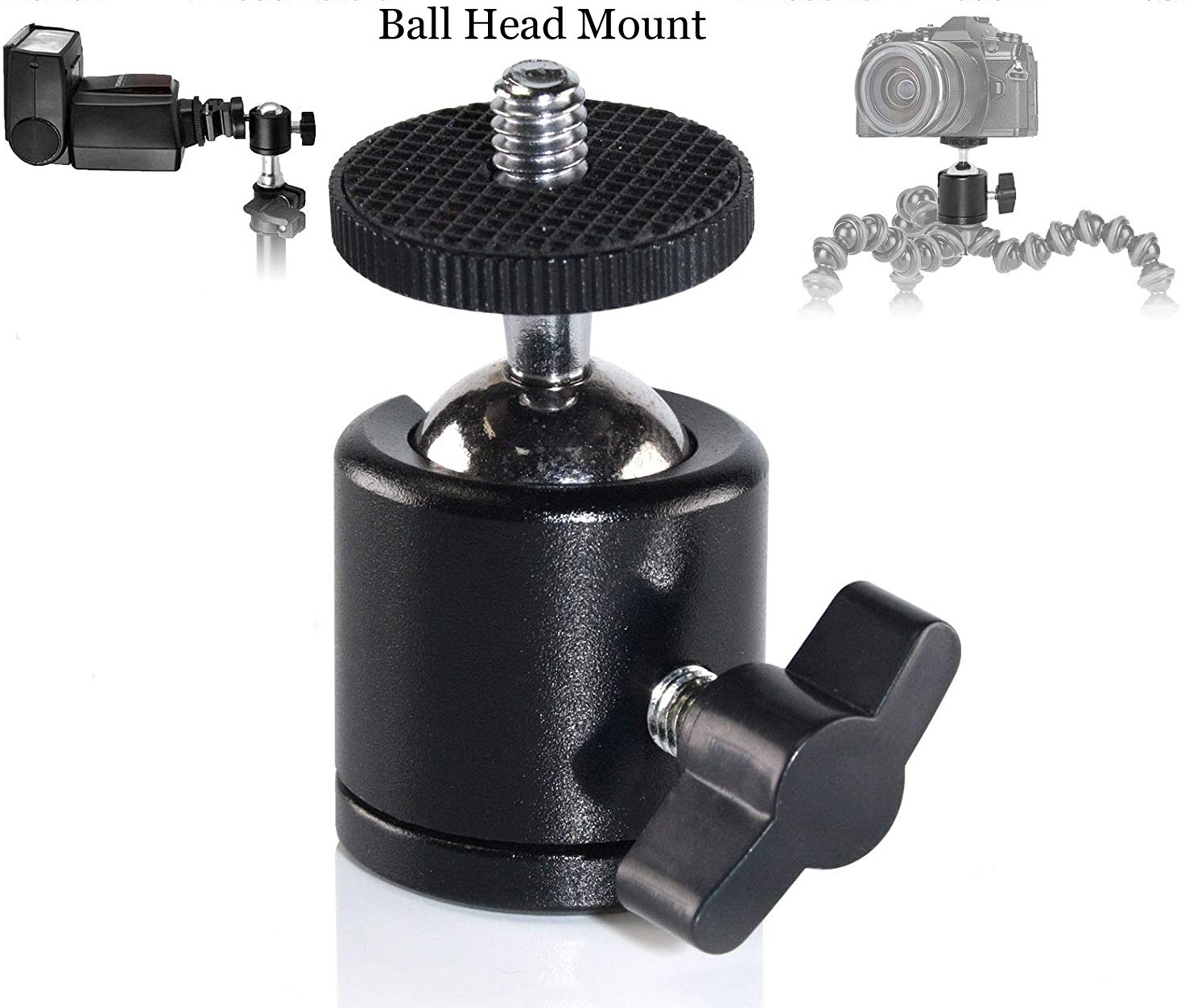 BUFONA Mount Adapter Bracket Camera Mount Holder Tripod Ball Head Bracket Phone Holder Tripod Ball Head, Tripod Bracket, Tripod Clamp, Monopod Kit, Tripod Bracket, Tripod image 1