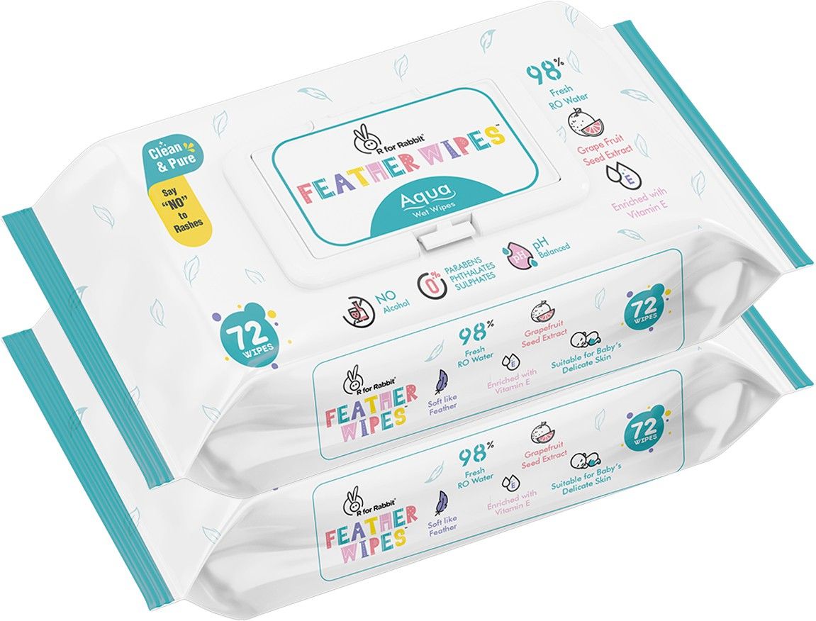 r for rabbit Feather Aqua Wipes-picture-18