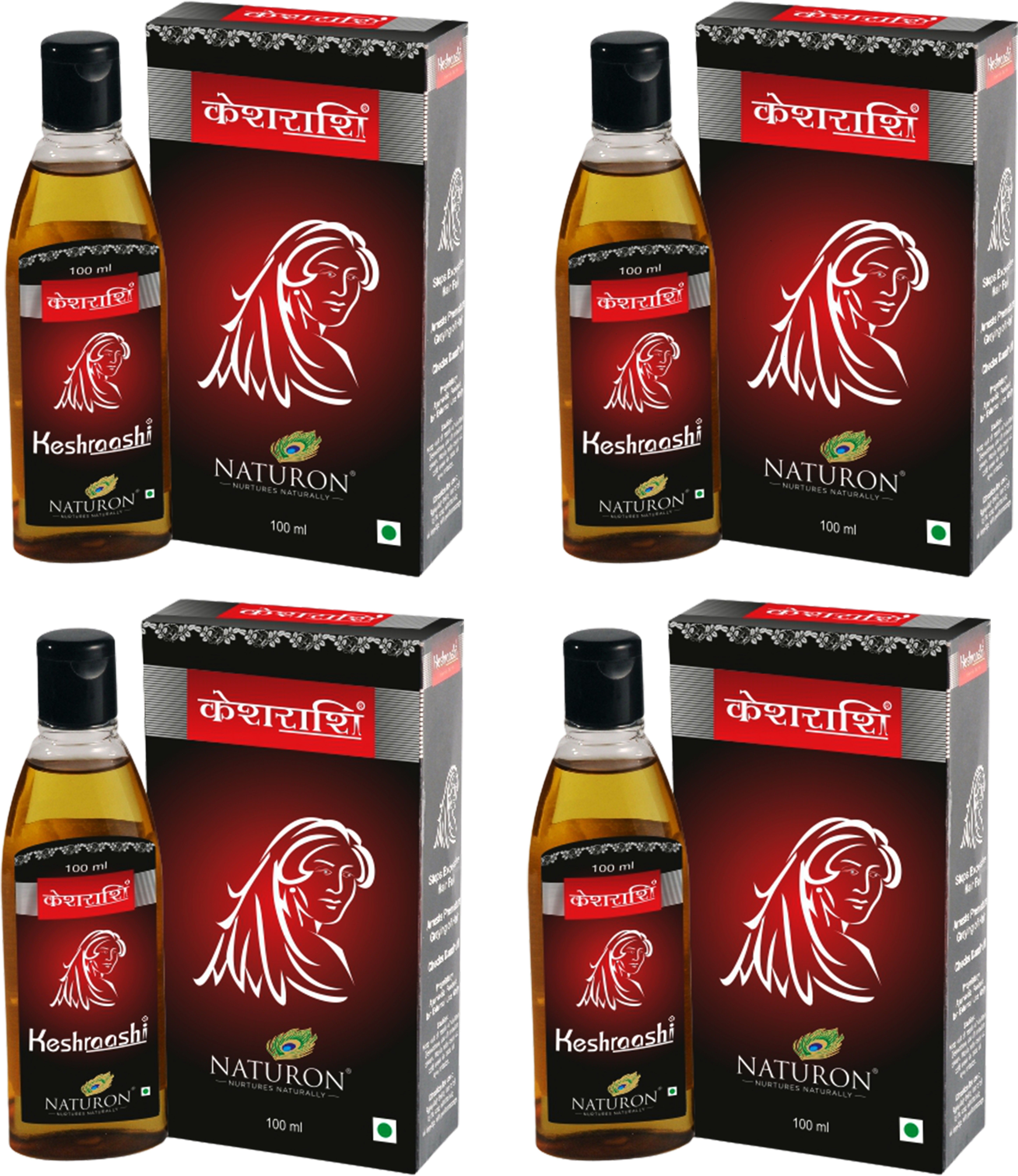 Oil For Healthy & Shiny Hair Enriched with 9 Herbs| 4 Pack Hair Oil-image-2