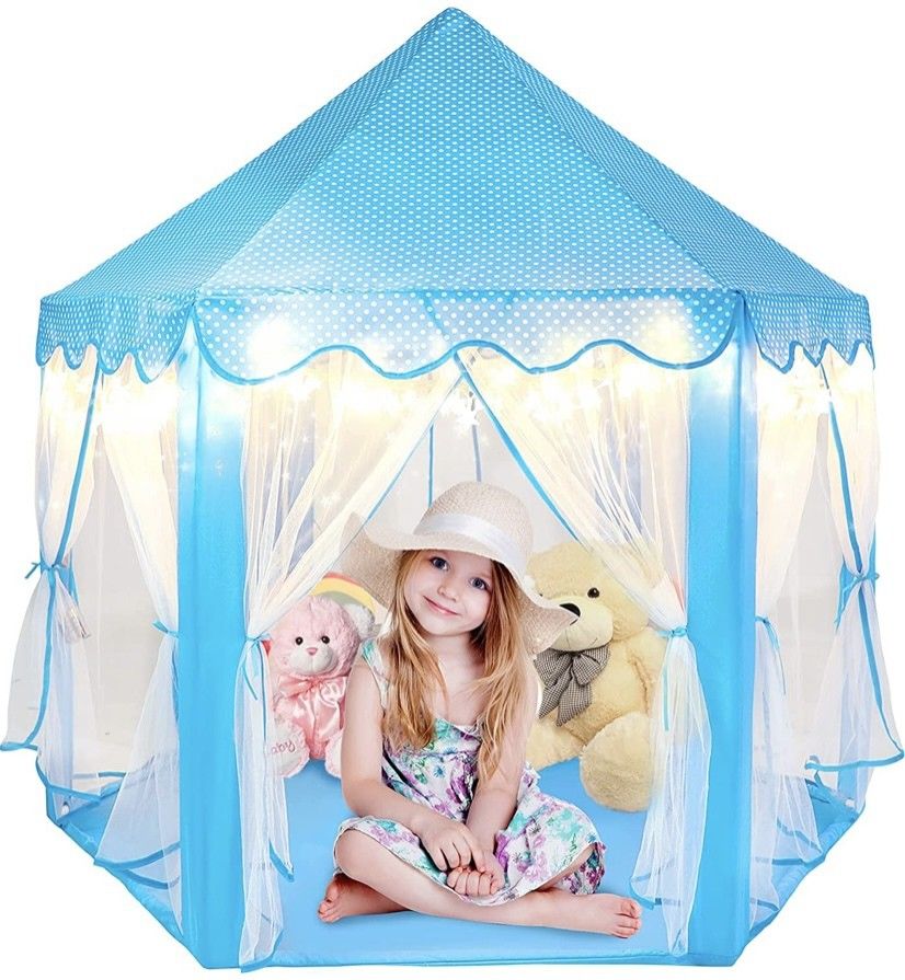 hk enterprises official Tent Girls Toys Kids Castle Play Tent Castle Play House Tent (Without Lights)-picture-11