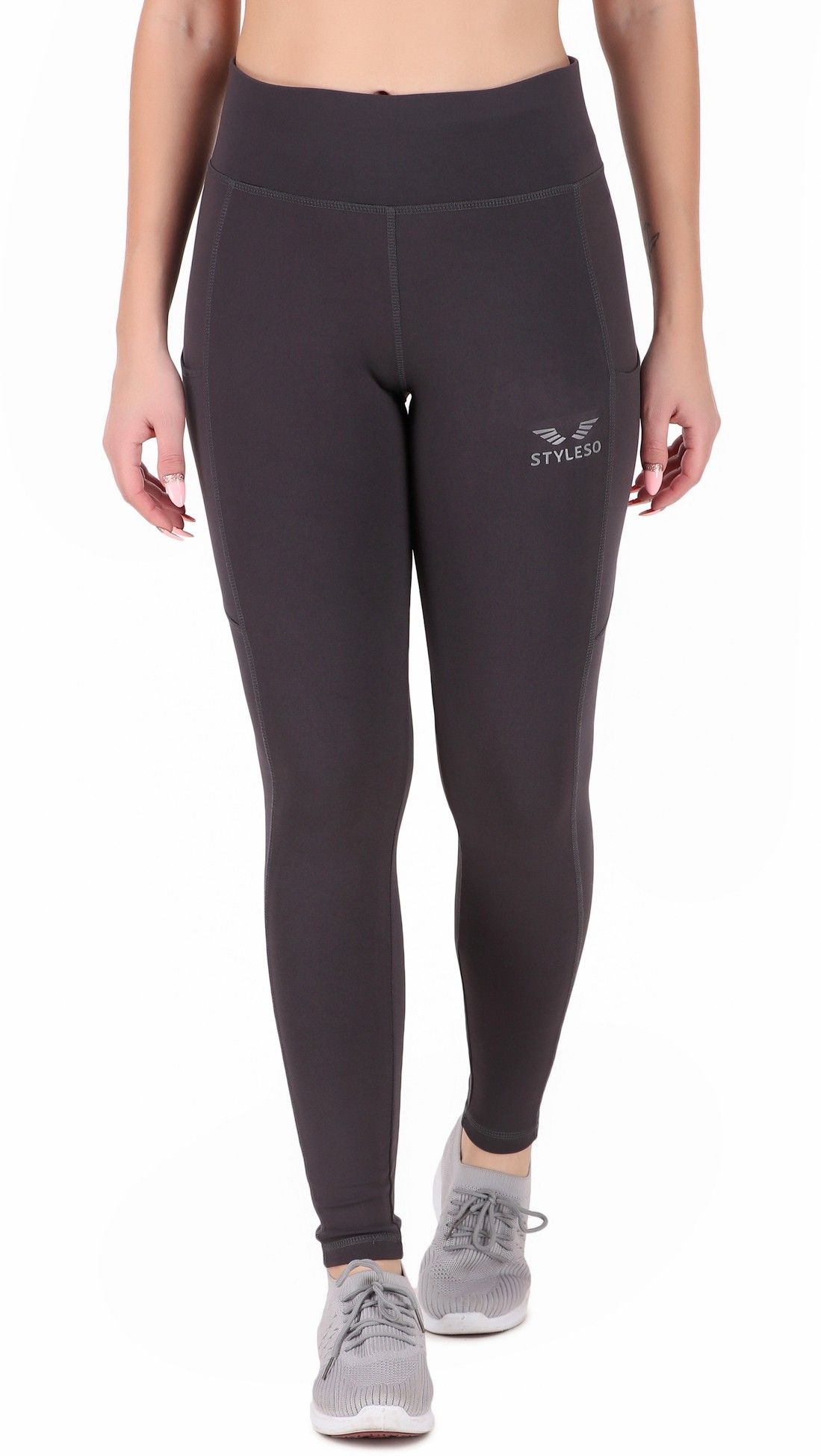 styleso Solid Women Grey Tights-picture-22