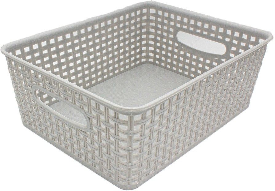 Plastic Multipurpose Premium Sturdy Large Storage Basket Organiser for Kitchen | Office | Stationery | Cosmetics|Bathroom Storage Basket