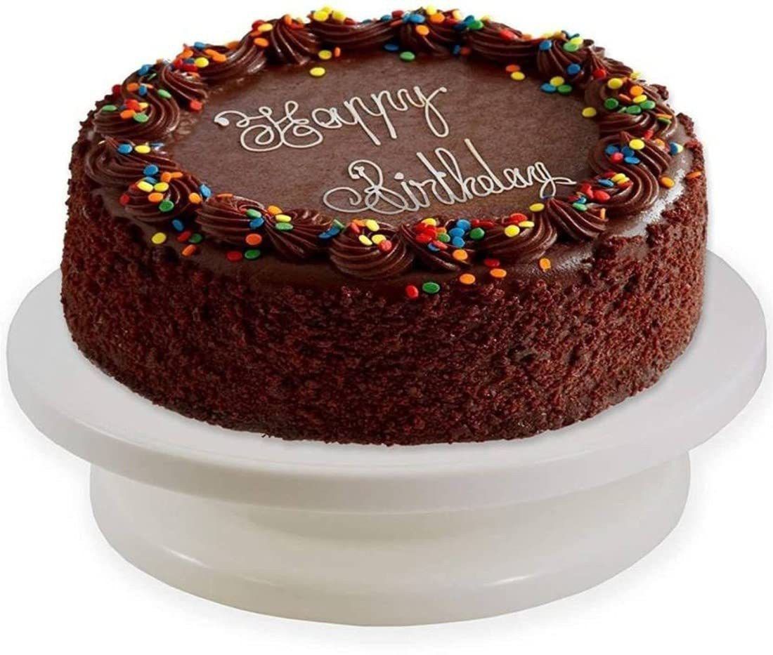 fulkiza 360 Degree Rotating Revolving Cake Turn Table/Icing Pedestal Display Stand Plastic Cake Server-picture-29