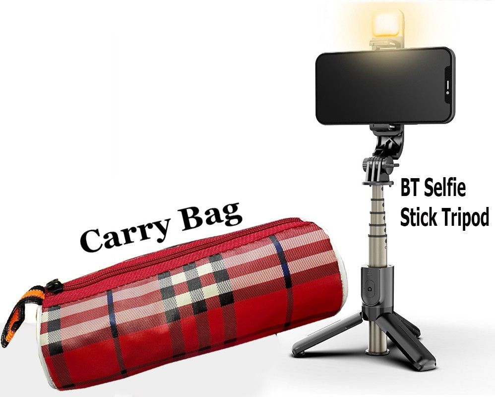 POZUB 3in1 Selfie Stick Fill Light multi-function Mobile Stand Holder+Carry Bag Gimbal Tripod, Monopod, Monopod Kit, Tripod Ball Head, Tripod Bracket, Tripod Clamp, Tripod Kit-image-10