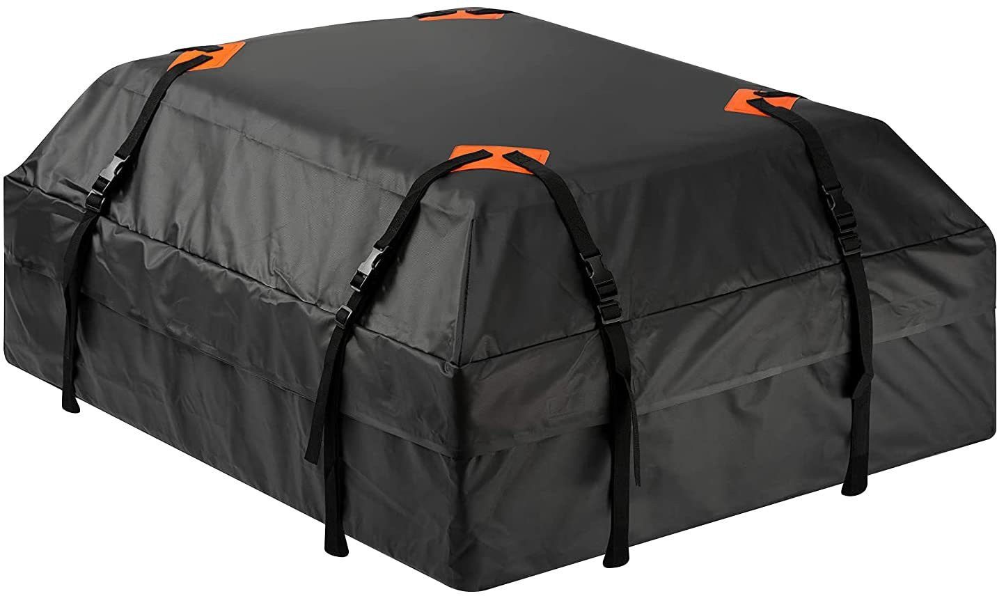 Rooftop Cargo Bag 15 Cubic Feet Foldable Water-resistant Travel Luggage Carrier Vehicle Cargo Net