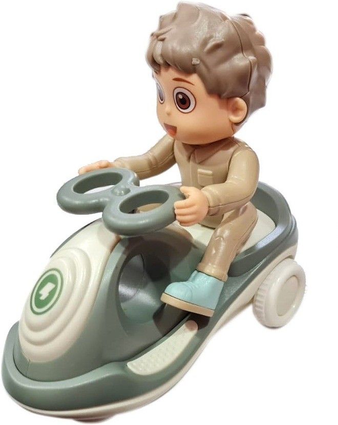 Friction Powered Mini Tricycle Cartoon Scooter Magic Swing Car Swing Scooter 1pc-image-21