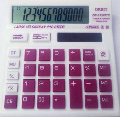 shailputri ORBIT OT-512 Basic 12-Digit Basic Calculator Standard Function Calculator for Office/Home/School/Shop BasicCalculator image 1