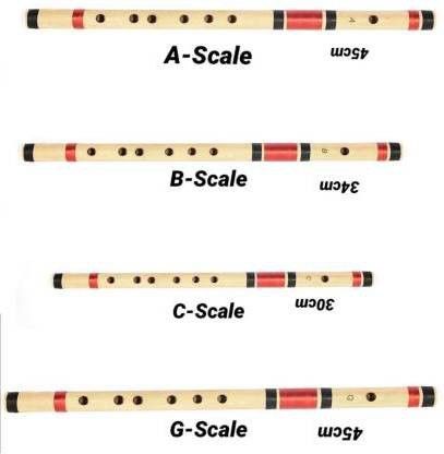khalsa musical Set of A-Scale, C-Scale & G-Scale B-Scale bamboo flute Bamboo Flute-picture-34